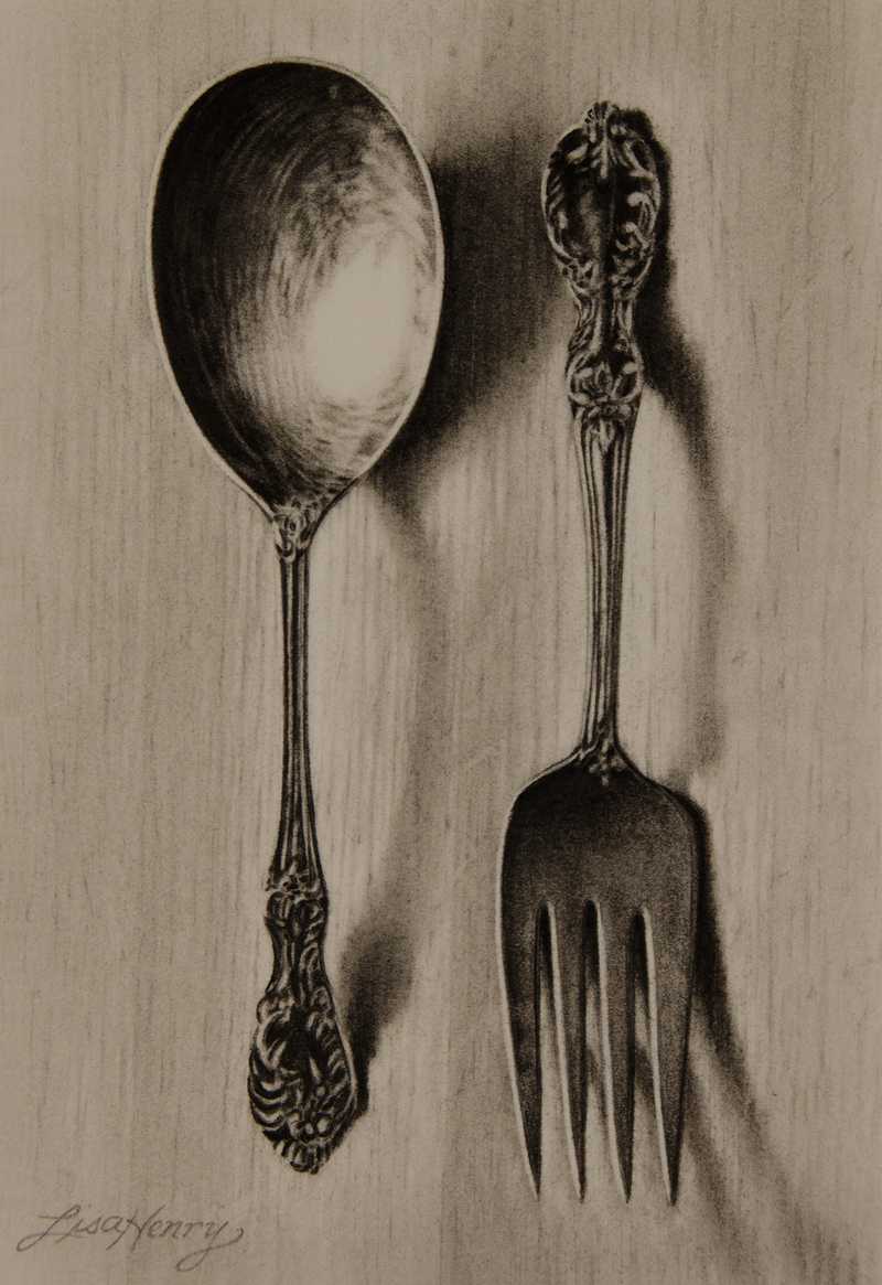 Still Life with Spoon and Fork