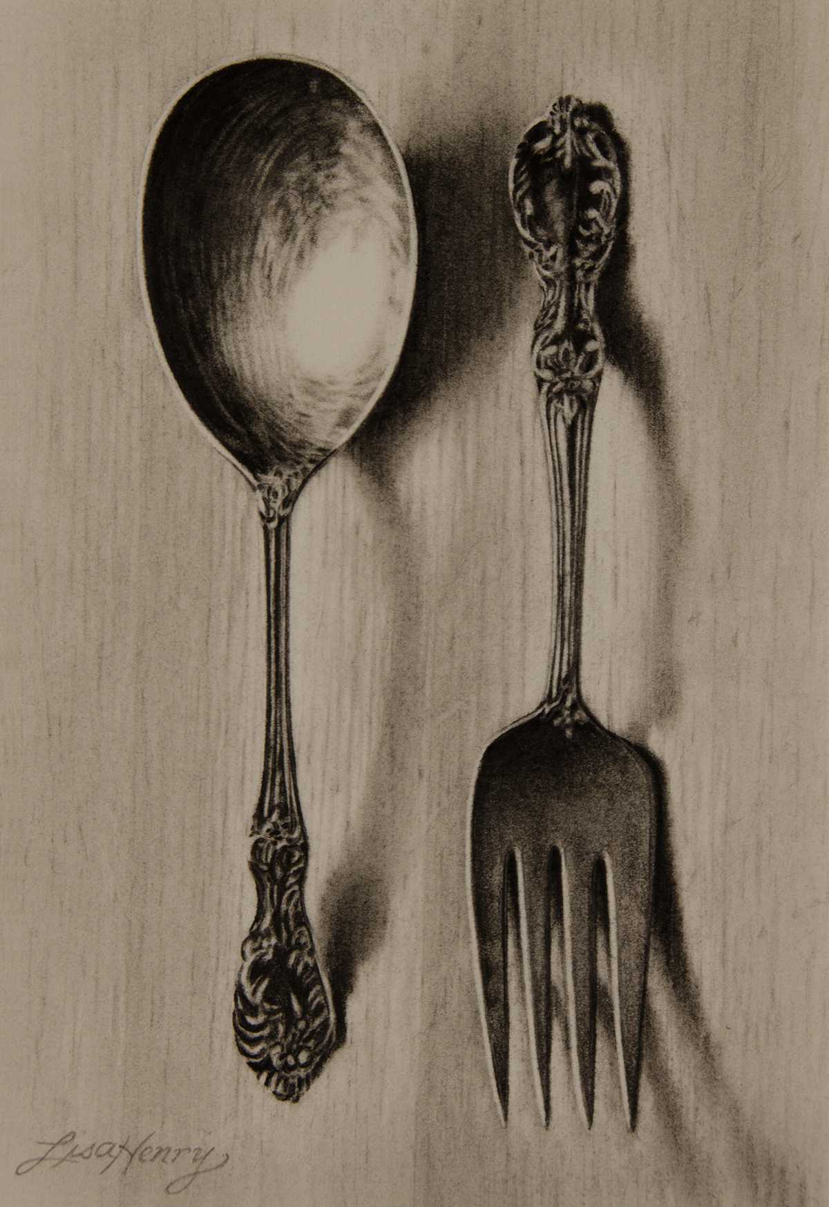 Still Life With Spoon And Fork